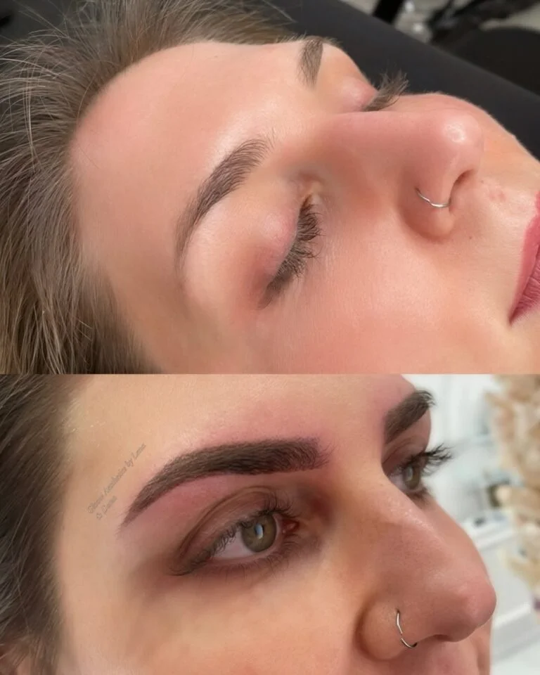 Vorher-Nachher-Ergebnis von Powderbrows